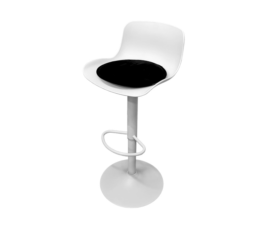 BAC-07 - Balta baro kėdė su pagalvėle