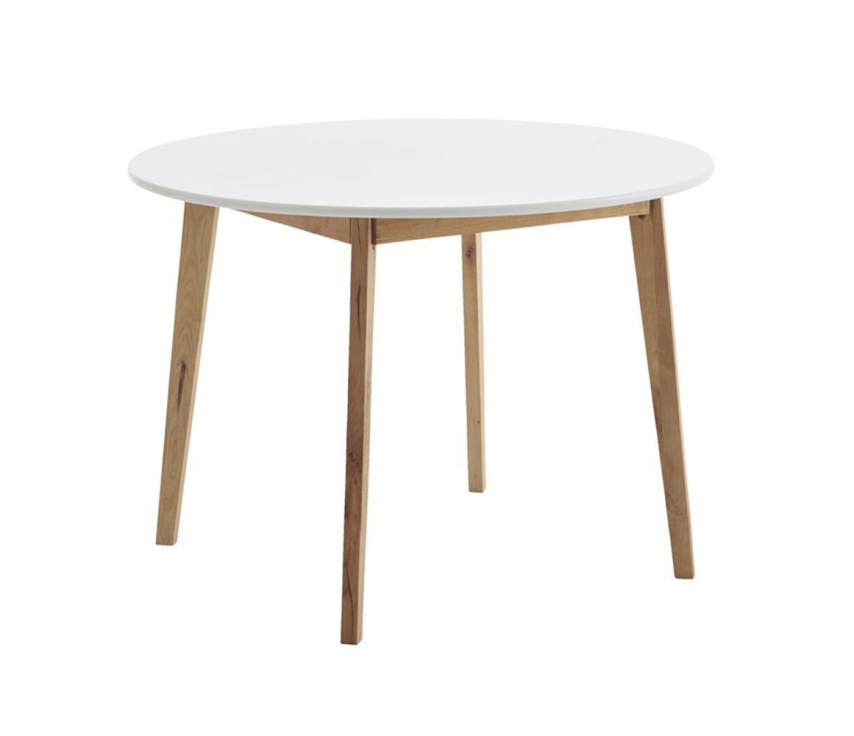 TAB-03 - Baltas apvalus stalas